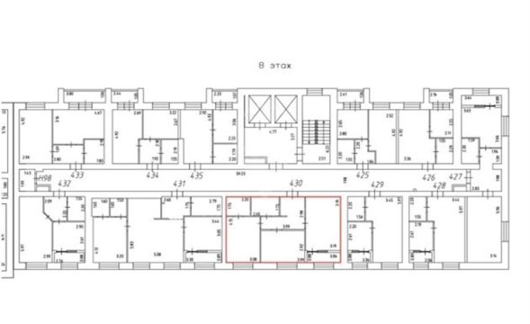 2-к квартира, 8/16 эт., 59м²